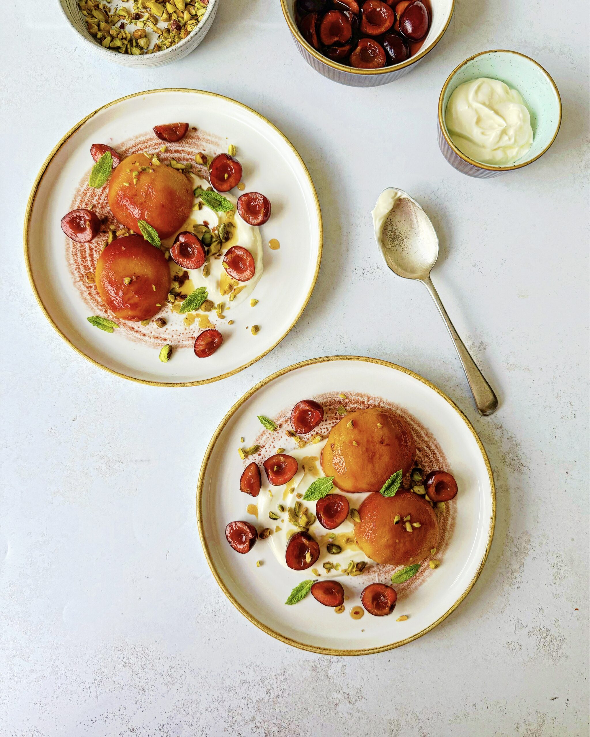 Peach dessert